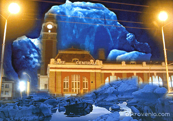 Централна гара- Варна - в ледници