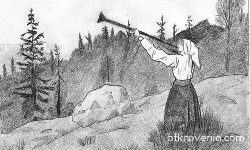 В планининте на норвегия (прерисувка)