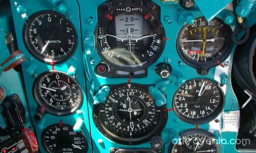 Кабина MиГ-21, в полет