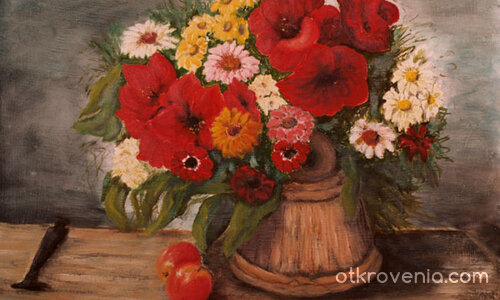 Цветя във ведро