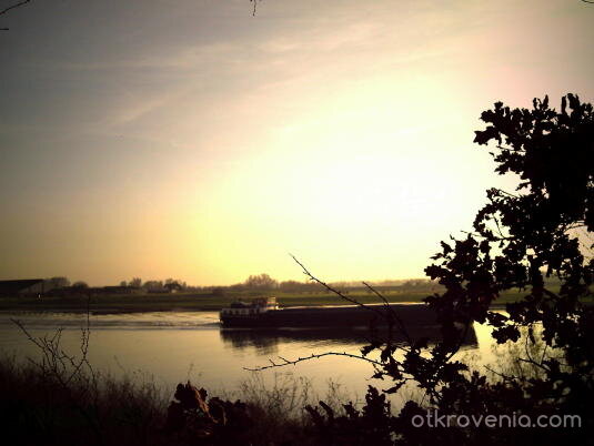 Товарен кораб по Рейн.