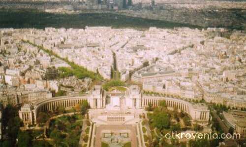 Изглед от Айфеловата кула в Париж