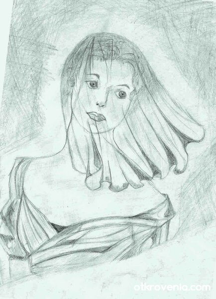 жената зад черния воал