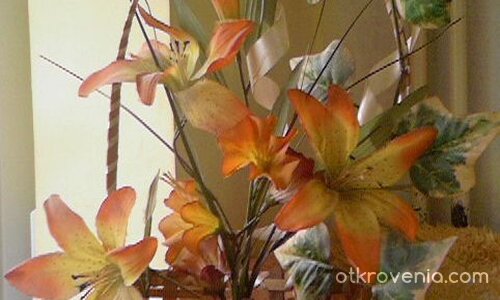 Кошничка с цветя